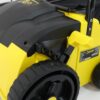 Borstelmachine voor kunstgras wiel en instelmogelijkheid